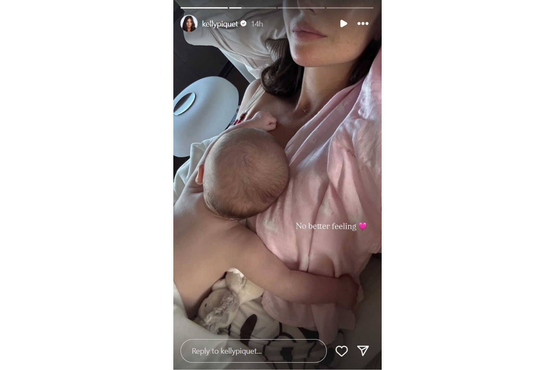 Snapshot of Kelly Piquet's story...Credits-Instagram